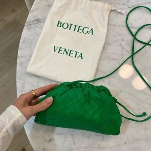 Bottega Veneta Mini Pouch (Green Intrecciato)